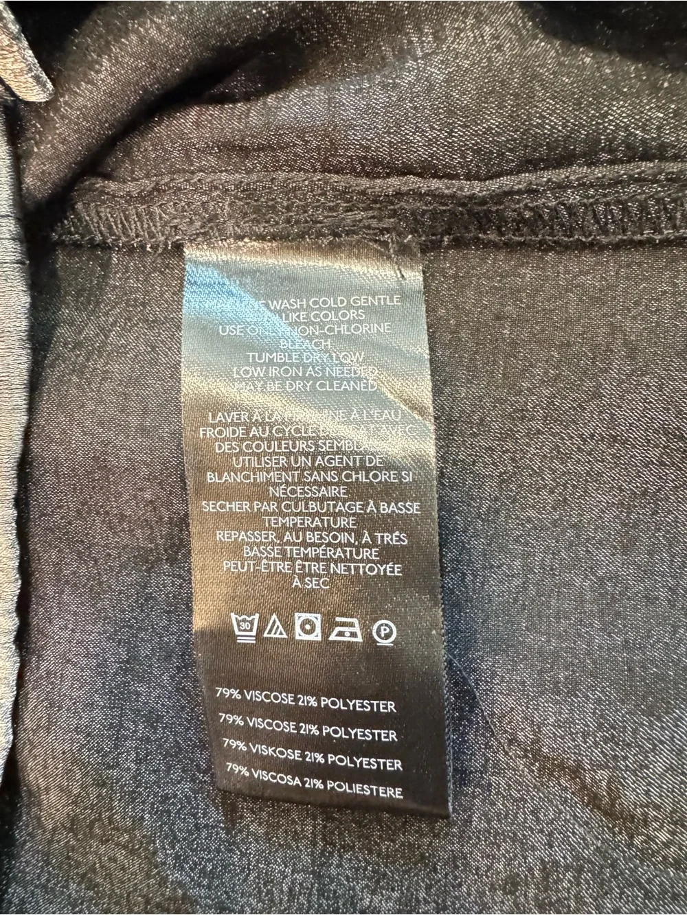 Pilcro From Anthropologie Shimmery Charcoal Button-Up Blouse Sz M